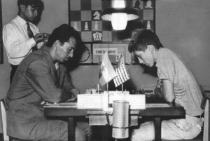 1958 Svetozar Gligoric vs Bobby Fischer at the Portoroz Interzonals
