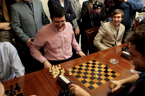 Chess Terminator' robot takes on former champ Kramnik in blitz match