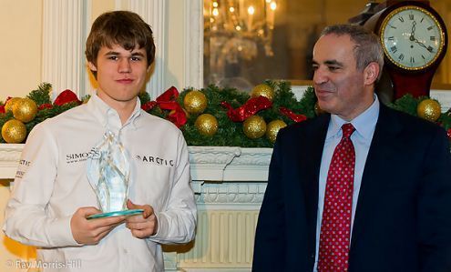 Magnus Carlsen et Garry Kasparov