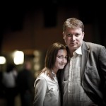 Alexei Shirov and his daughter at the Bilbao Masters Final 2010 | © Fred Lucas, from Chessbase report