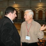Odessky (left) talking to Genna Sosonko | photo: Chess-News