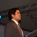 Hikaru Nakamura giving the winner's speech