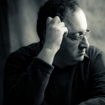 Boris Gelfand at Amber this year | photo: Fred Lucas, amberchess20.com