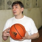 Bareev playing basketball before setting off for China